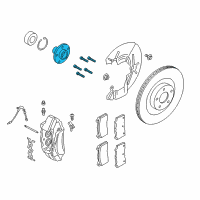 OEM 2017 Ford Focus Hub Diagram - AV6Z-1104-A