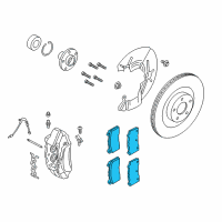 OEM 2017 Ford Focus Front Pads Diagram - G1FZ-2001-A