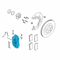 OEM 2018 Ford Focus Caliper Diagram - G1FZ-2B120-B