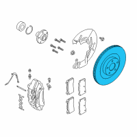 OEM 2016 Ford Focus Rotor Diagram - G1FZ-1125-A