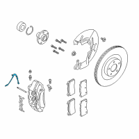 OEM Ford Focus Brake Hose Diagram - G1FZ-2078-A