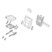 OEM 2011 Kia Sorento Pad Assembly-Rear Seat Cushion Diagram - 891501U510