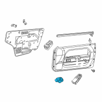 OEM Jeep Wrangler Switch-Mirror Diagram - 56046631AA