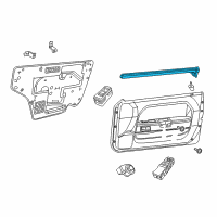 OEM 2011 Dodge Challenger WEATHERSTRIP-Front Door Belt Diagram - 4575884AF