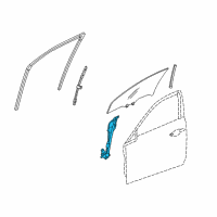 OEM Acura Regulator Assembly, Left Front Door Power Diagram - 72250-TL0-003