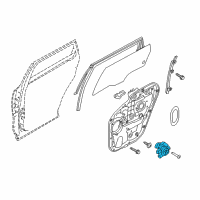 OEM Kia Motor Assembly-Power Window Diagram - 83450C5120