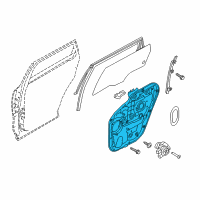 OEM 2019 Kia Sorento Panel Assembly-Rear Door Diagram - 83481C6000