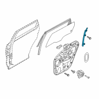 OEM 2016 Kia Sorento Run&Channel-Rear Door De Diagram - 83545C5000