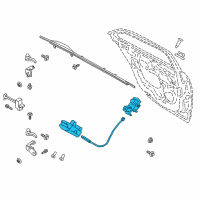 OEM 2019 Lincoln Continental Latch Assembly Diagram - GD9Z-54264A26-J