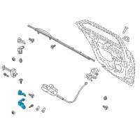 OEM Ford Maverick Lower Hinge Diagram - DS7Z-5426811-B