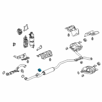 OEM Honda Accord Rubber, Exhuast Mounting Diagram - 18215-TVA-A11