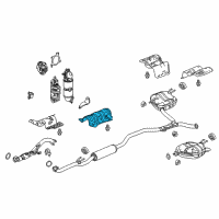 OEM 2019 Honda Accord Plate B, Floor Heat Baffle Diagram - 74611-TVA-A00