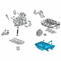 OEM 2021 Honda Odyssey Pan Complete, Oil Diagram - 11200-5J6-A11
