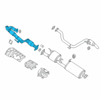 OEM Infiniti QX60 Front Exhaust Tube Assembly Diagram - 20010-3JV0A