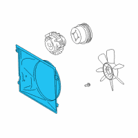 OEM 2014 Toyota FJ Cruiser Fan Shroud Diagram - 16711-31510