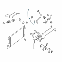 OEM 2018 Nissan NV3500 Hose-Radiator Reservoir Tank Diagram - 21742-1PD0A