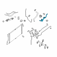 OEM 2008 Nissan Pathfinder Pipe Water Diagram - 21022-EA20A