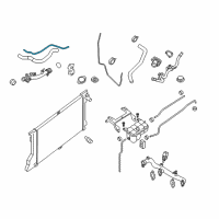 OEM Nissan NV3500 Hose - Auto Transmission Oil Cooler Diagram - 21632-1PE0A