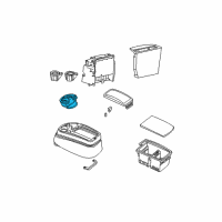 OEM 2002 Ford F-150 Cup Holder Diagram - XL3Z-1513562-AAA