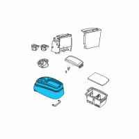 OEM Ford F-250 Console Diagram - F65Z15045A36AAA