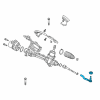 OEM 2020 Acura RDX End Complete Tie Rod L Diagram - 53560-TJB-A01