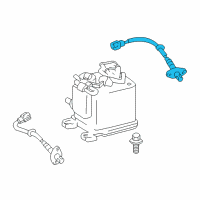 OEM 2002 Toyota Sequoia Rear Oxygen Sensor Diagram - 89465-09300