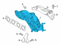 OEM 2022 Hyundai Sonata Manifold Catalytic Assy-Exh Diagram - 28510-2J150