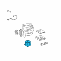 OEM 2002 Toyota Highlander Blower Motor Diagram - 87103-48020