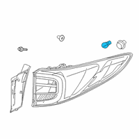 OEM Acura RDX Bulb, Turn (12V 21W) (Silver Amber) (Koito) Diagram - 33301-SFE-003