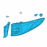 OEM 2020 Acura RDX Taillight Assembly, L Diagram - 33550-TJB-A01