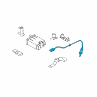 OEM 2006 Nissan 350Z Heated Oxygen Sensor, Rear Diagram - 226A1-AM601