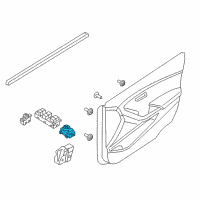 OEM 2019 Hyundai Elantra GT Unit Assembly-Power Window Assist Diagram - 93576-G3000-PMP