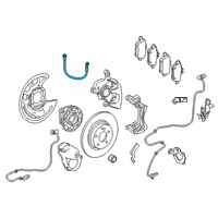 OEM 2019 Infiniti QX30 Hose Assy-Brake, Rear Diagram - 46210-5DJ1A