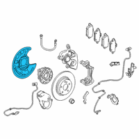 OEM Infiniti QX30 Splash Shield Diagram - 44151-5DE0A