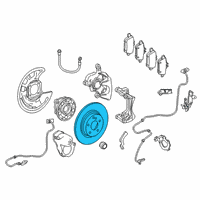 OEM 2018 Infiniti QX30 Rotor Brake Diagram - 43206-HG00B
