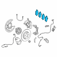 OEM Infiniti QX30 Rear Disc Brake Pad Kit Diagram - 44060-5DA0B