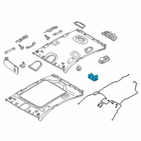 OEM Hyundai Genesis Lamp Assembly-Vanity Diagram - 92890-3N020-SG2