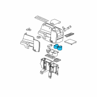 OEM 2007 Saturn Vue Cup Holder Insert Diagram - 15875675