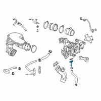 OEM 2020 Honda Accord Pipe, Turbocharger Oil Return Diagram - 15540-6B2-A00