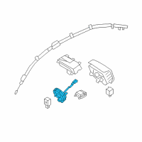 OEM 2010 Hyundai Genesis Clock Spring Contact Assembly Diagram - 93490-3M000