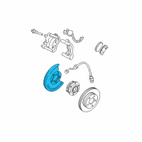 OEM GMC Envoy XUV Dust Shield Diagram - 15753011