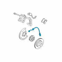 OEM 2005 Buick Rainier Hose, Front Brake Diagram - 15112267