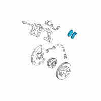 OEM GMC Envoy Front Pads Diagram - 88964424