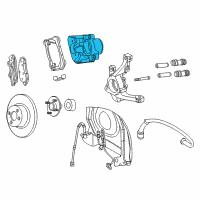 OEM 2008 Chrysler PT Cruiser CALIPER-Disc Brake Diagram - 5086361AA