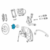 OEM 2002 Dodge Neon Drivestar Front Driver/Passenger Side Wheel Hub Diagram - 4670292AC