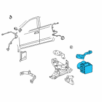 OEM Toyota Actuator Assembly Diagram - 44500-47141