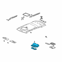 OEM Honda CR-V Console Assy., Roof *YR204L* (LIGHT SADDLE) Diagram - 83250-S84-A01ZG