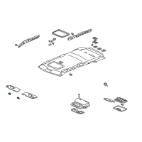 OEM 2005 Honda CR-V Holder, Sunvisor *YR239L* (KI IVORY) Diagram - 88217-S04-003ZR