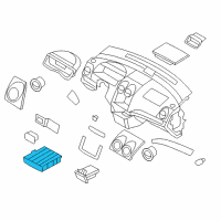 OEM 2008 Chevrolet Aveo Holder Asm, Instrument Panel Lower Extension Cup Diagram - 94566245