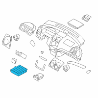 OEM Chevrolet Aveo Holder Asm, Instrument Panel Lower Extension Cup Diagram - 94566245